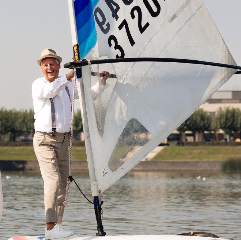 Een ZVO lid is in actie tijdens een clubactiviteit.